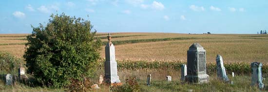 Thompson Corner cemetery - photograph by S. Ferrall