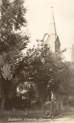 Catholic church, Lansing Iowa - undated