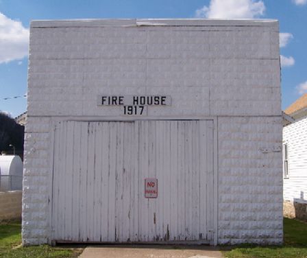 New Albin Firehouse - photo by Errin Wilker, April 2007