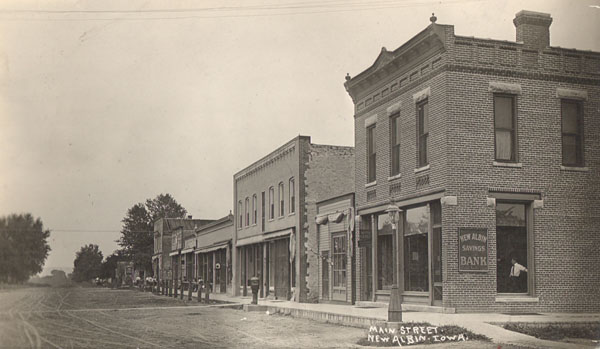 Main street New Albin, undated