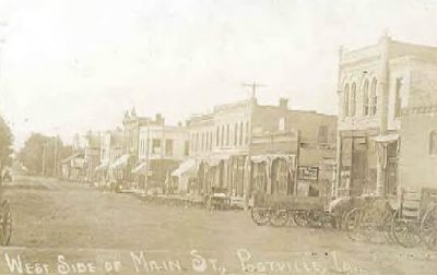 West side of Main St. Postville, undated