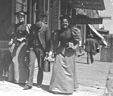 Shopping in Lansing, undated