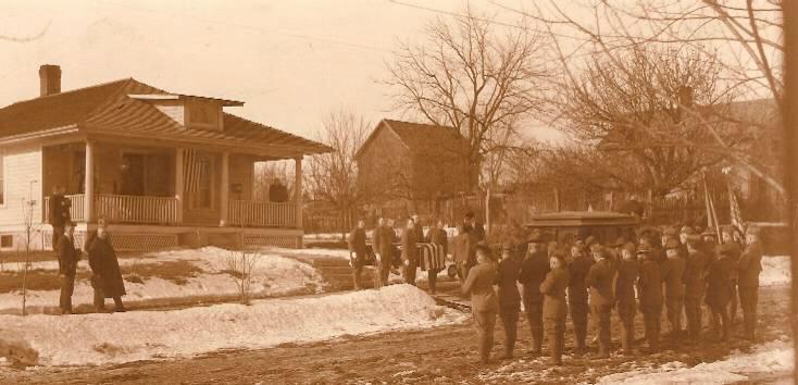 Ralph D. Waters' color guard