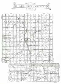 1921 Audubon Twp. Outline Map