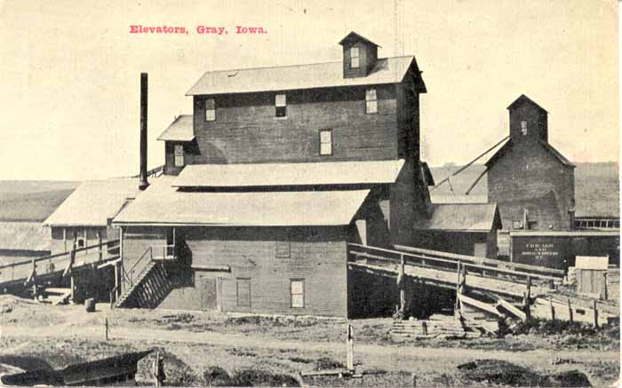 Gray Elevators, Audubon County, Iowa