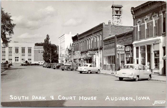 South Park & Court House, Audubon, Iowa