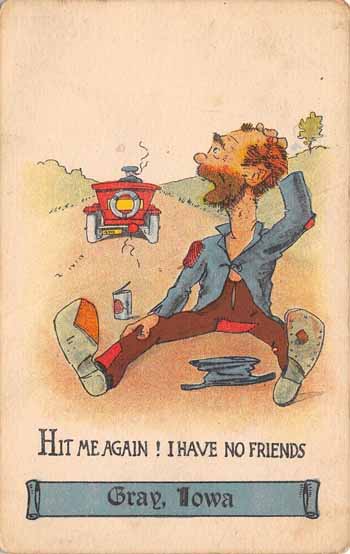 Comic Postcards of Gray, Audubon County, Iowa