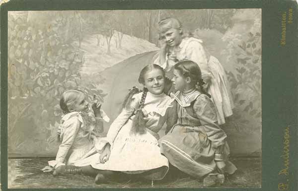 Unknown Girls, Kimballton, Audubon County, Iowa