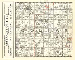 1935 Plat Map, Colfax Township