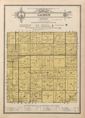 Calhoun Township, Calhoun County, 1920