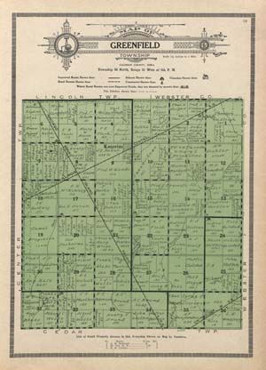 Greenfield Township, Calhoun County, 1920