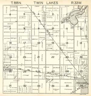 Twin Lakes Township, Calhoun County, 1930