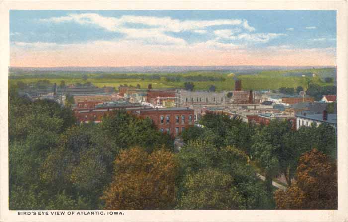 Bird's Eye View of Atlantic, Iowa