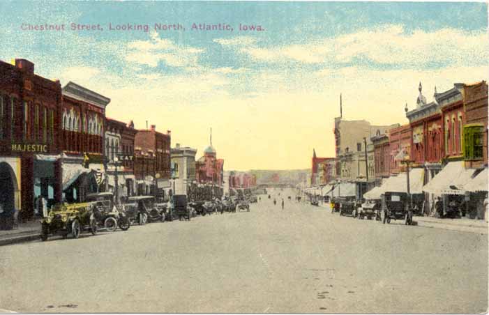 Chestnut Street, Looking North, Atlantic, Iowa, View 2