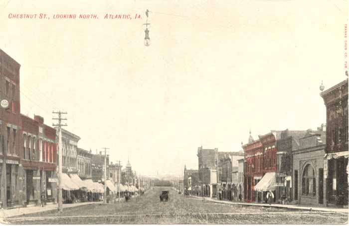 Chestnut Street, Looking North, Atlantic, Iowa, View 1