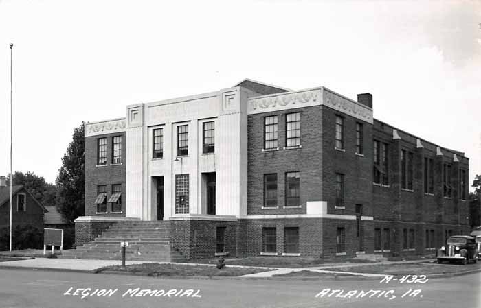 American Legion Memorial Building, Atlantic, Cass County, Iowa