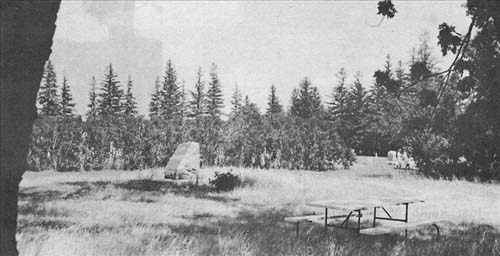 Amvets Memorial Park - National cemetery in background