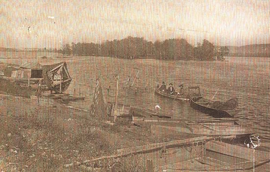 William Radach fishing on the Mississippi river