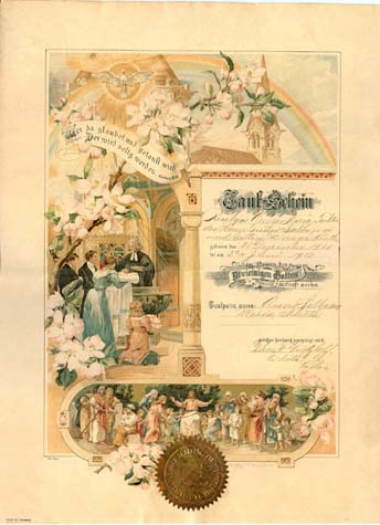 Rosalyn Sabbann baptism certificate - full image