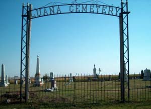 Rural Luana - Luana City cemetery - photo by Sharyl Ferrall