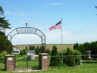 Kann cemetery - photo by Helen Jennings, 2008