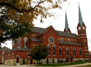 St. Mary's  Catholic church - Guttenberg, Iowa - photographer unknown