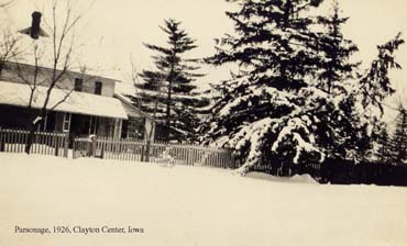 parsonage, 1926 - photo contributed by Judy Moyna