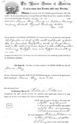 Thomas Alvey Bounty Land Warrant