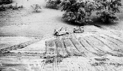 R. H. “Hap” Radloff working on earth mover