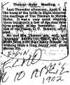 Tim Thoman & Solma Hofer, Elgin Echo, 10 Apr 1902 