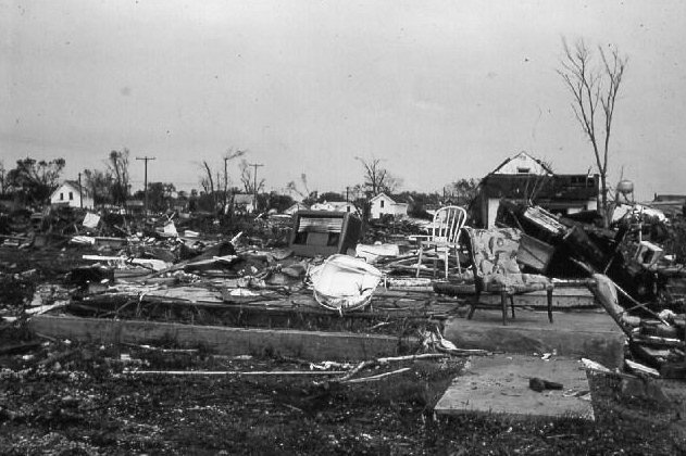 1968 Tornado Damage, Charles City