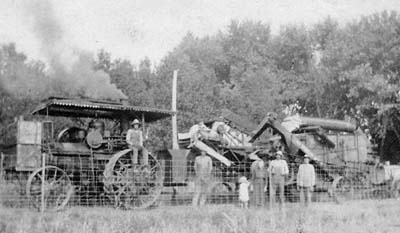 Berend Vierkant threshing