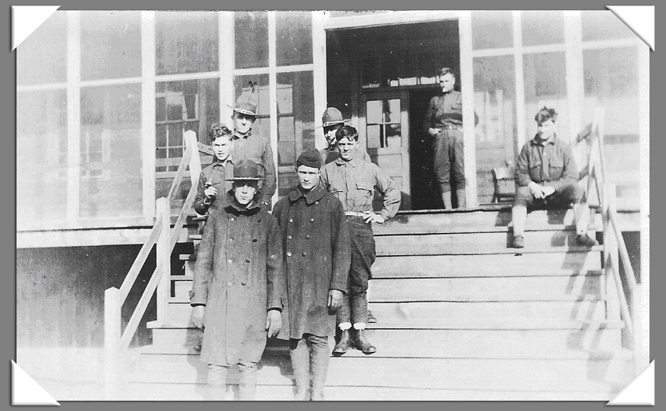 Members of the 163rd Depot Brigade Infantry, Camp Dodge, 1918.