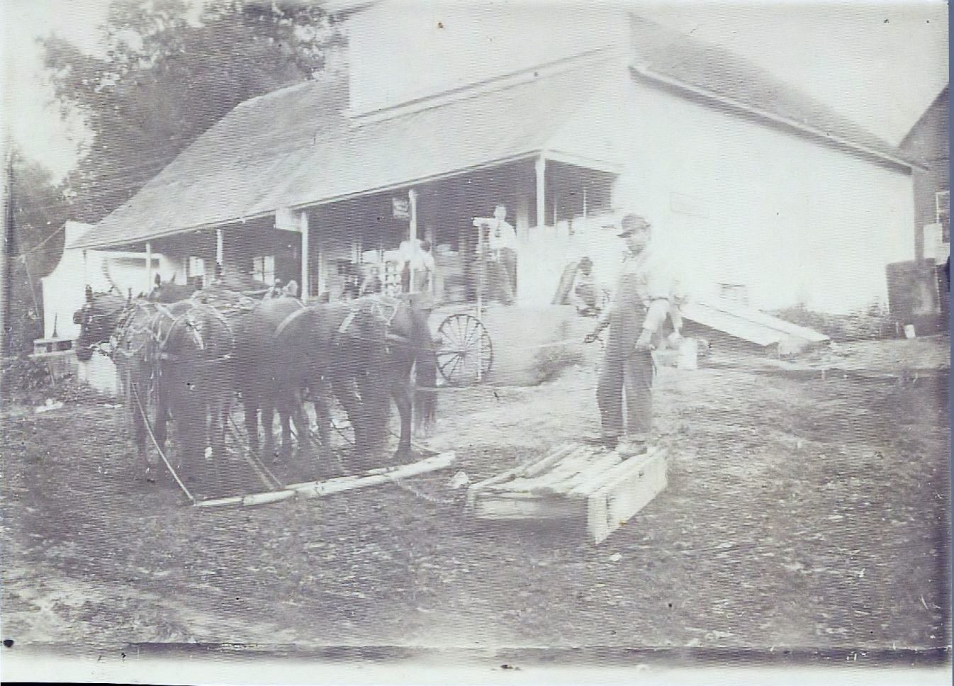 Sanborn Store, Street Dragging Days, Glendon, Guthrie Co., Iowa