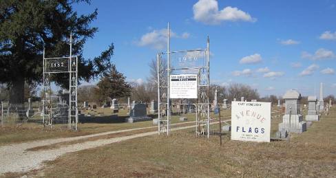 Cass Center Cemetery Entrance, Hamilton Co., Iowa