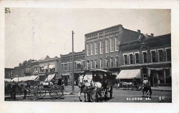 Eldora Horse and Buggy Scene