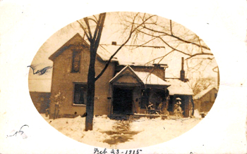 Iowa Falls Richard Bristol Playing in Front of Grandmother's House