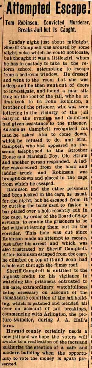 Cresco Twin babies Murder Cresco Twice-A-Week Plain dealer Tuesday Nov. 3, 1903