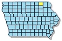 map of Iowa