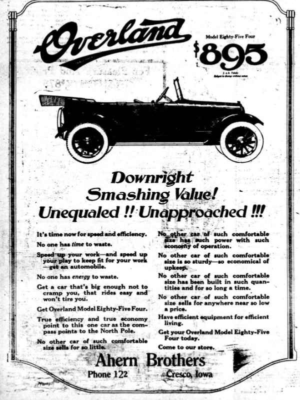 Overland Auto Ad