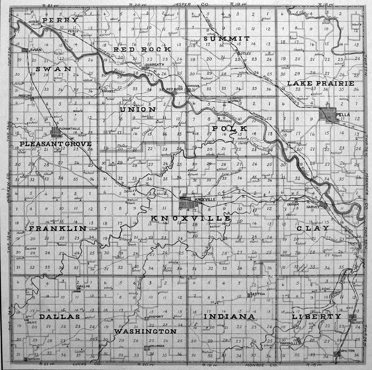 Townships in Marion county