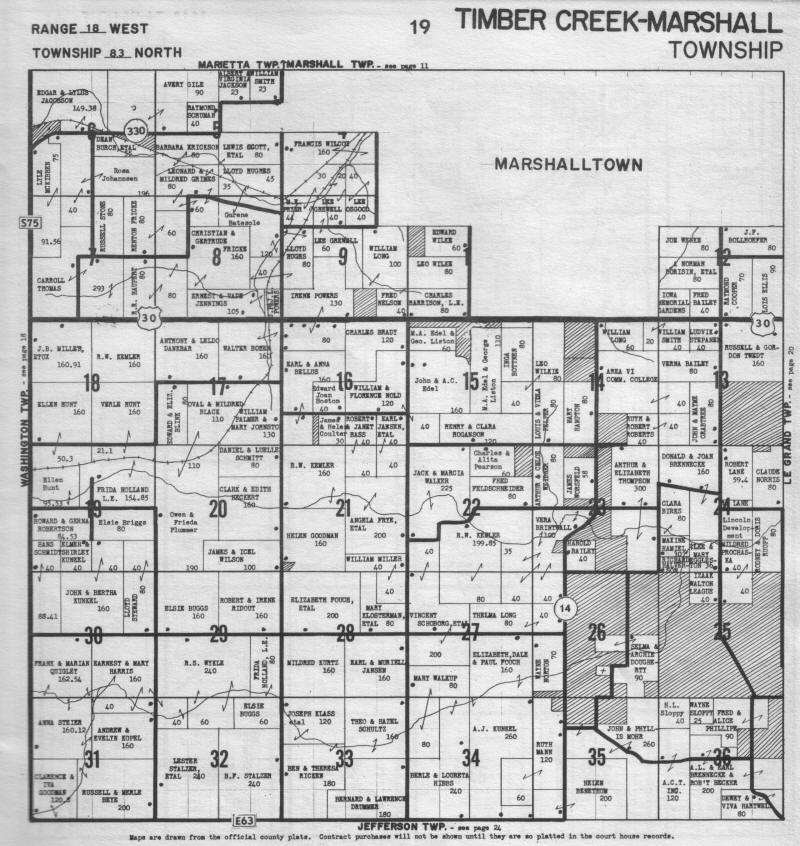 Timber Creek Township, Marshall County, Iowa