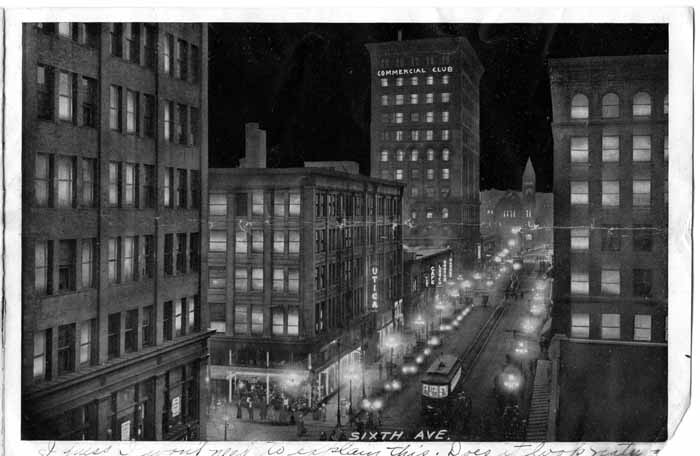 Sixth Ave., Night in Des Moines 1912 Pg. 12