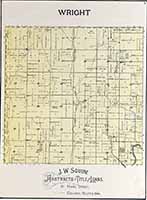 Wright Township Plat Map 1900