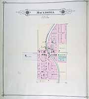 Town Map of Macedonia 1885