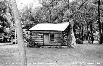 First Log Cabin in Sac City