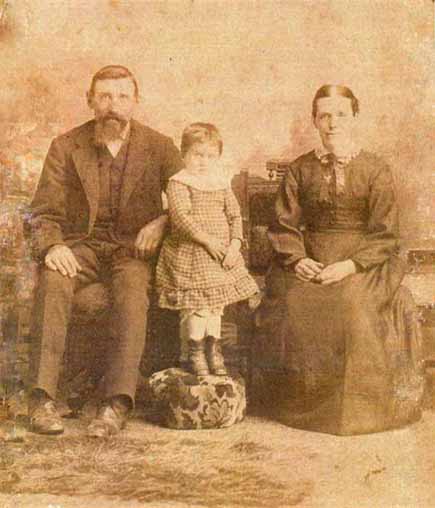 Jens and Mette Magdalene Clemmensen with daughter Maria Sophia