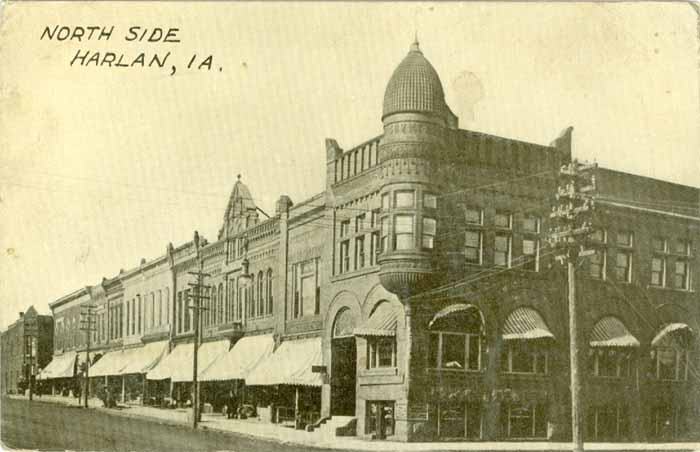 Harlan, Iowa, North Side of Square