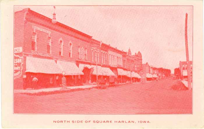 Harlan, Iowa, North Side of Square