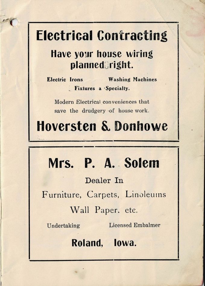 1913 Roland Telephone Directory image 05